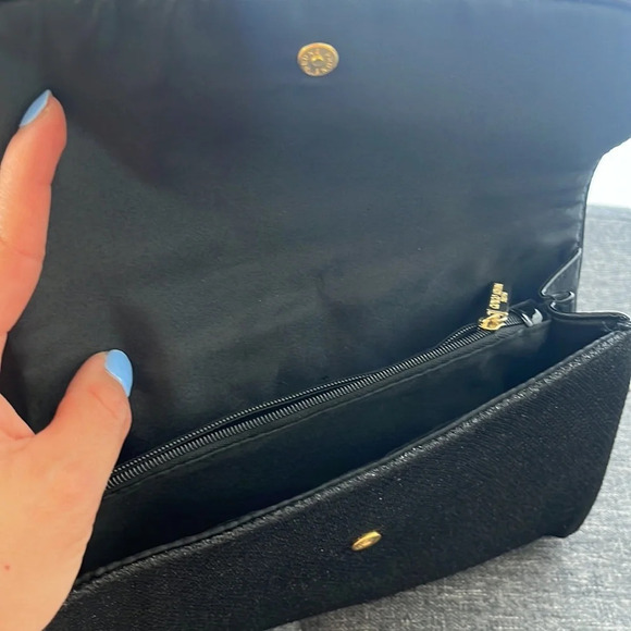Giorgio Armani Parfums Black Glitter Clutch - Picture 2 of 10